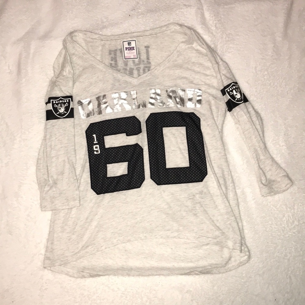 VS PINK Raiders V neck shirt